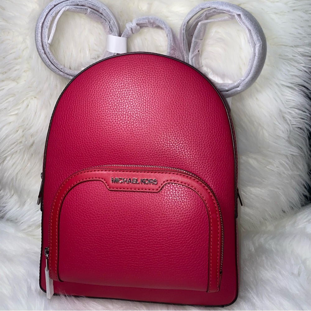 MK 🩷 Michael Kors Backpack NWT raspberry - Picture 7 of 16